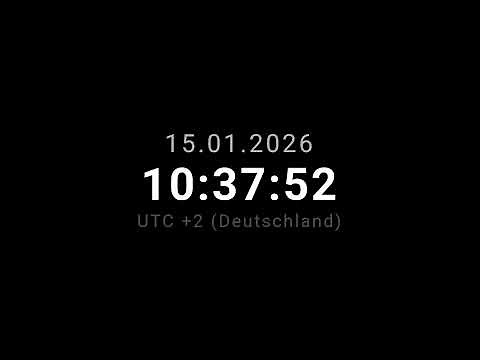🔴 LIVE | Clock / Uhr - Germany Deutschland UTC + 2