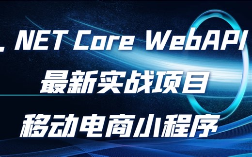 微信小程序 .NetCore WebAPI最新实战：移动电商小程序开发，从零手写，快速上手，全栈开发，步步深入（C#/WebAPI/.Net7）B1191