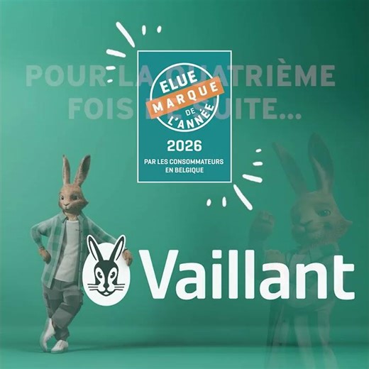 Pour la quatrième année consécutive, Vaillant a été élue Marque de l’Année. 🏆
