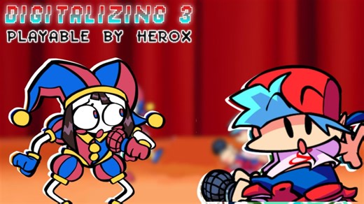 神曲警告!!! 中字翻译/FNF x TADC 可游玩版Digitalizing3 全流程演示