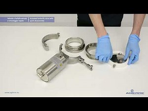 Actuated Butterfly Valve with Quick Disassembly - AGIERRE