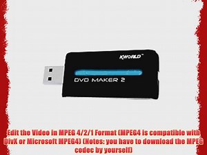 Kworld USB 2.0 Video Editing DVD Maker KW-DVD MAKER 2