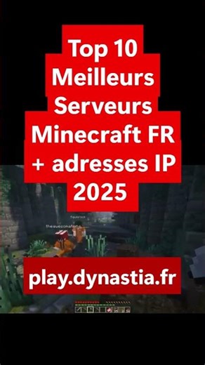 Top 10 Meilleurs Serveurs Minecraft FR 2025 + IP ⚡️