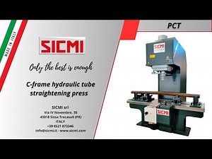 金属パイプおよびプロファイルの矯正用Cフレーム油圧プレス | 単柱レベリングプレス