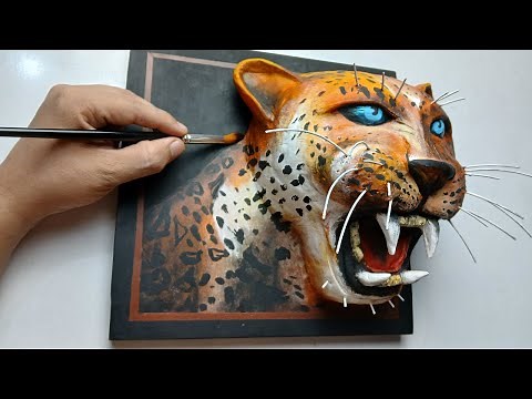 3D Leopard Painting Step by Step