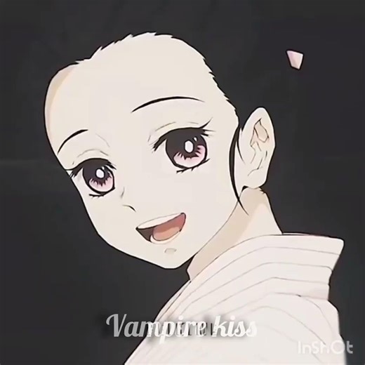 human nezuko smiling 😁 and demon nezuko smiling 💀