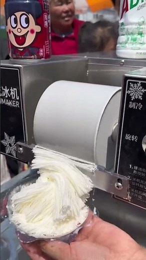 🍦🤯 Watch This Ice Cream Turn Into Thin Noodles With Perfect Flow#shorts #asmr #satisfying #food #usa