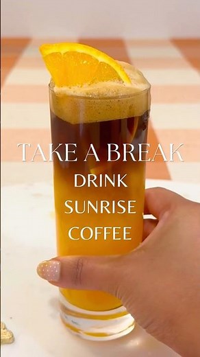 This Coffee + Orange Juice Combo is Addictive!🍊☕ Sunrise Coffee Recipe