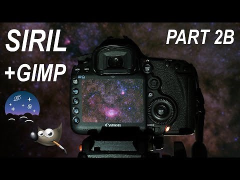Lagoon Nebula WITHOUT a Star Tracker or Telescope, Part 2b - Siril and GIMP