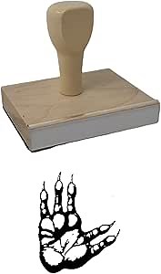 Koala Hand Rubber Stamp, 4 X 3 Wood Stamp