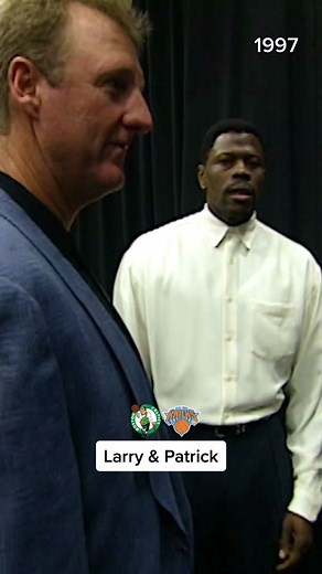 Larry Bird & Patrick Ewing 1997 NBA All-Star Game Highlight