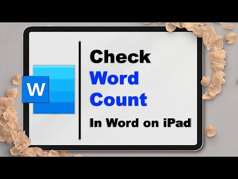 How to Check Word Count on Word iPad