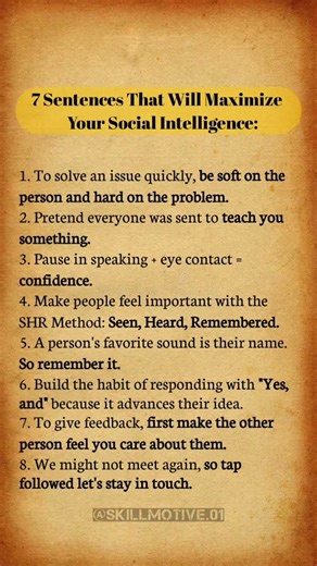 7 Sentences That Will Maximize Your Social Intelligence:#Motivation#ViralVideo#TrendingShorts#shorts
