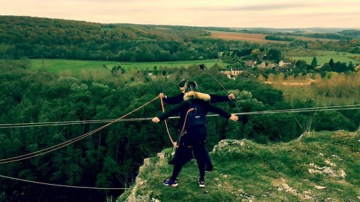 13K views · 94 reactions | Le saut pendulaire vous connaissez ? C'était aux Rochers du Saussois, dans l'Yonne, ce week-end ! Des images impressionnantes ! | France 3 Bourgogne | Facebook