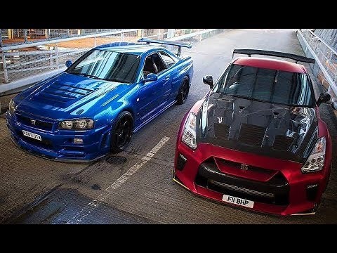 NISSAN SKYLINE R34 VS NISSAN GTR R35