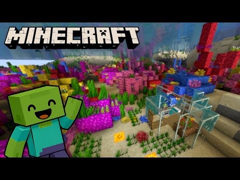 Relaxing Glass House Among the Corals | Minecraft Longplay (No Commentary)
