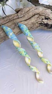 Create Polymer Clay Spiral Earrings with a Citrus Twist