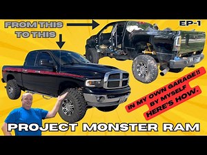 DODGE RAM RUSTED OUT ROCKER PANEL REMOVAL