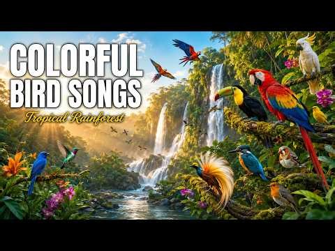 Colorful Bird Songs in a Tropical Rainforest
