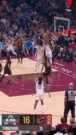 Jarrett Allen gets UP to protect the rim with a HUGE rejection! 🤯 OKC-CLE • NBC & Peacock Tap to Watch ➡️ https://www.nba.com/how-to-watch-game-redirect/0022500015?partnerRef=NBA&platform=Facebook&surface=Post | NBA