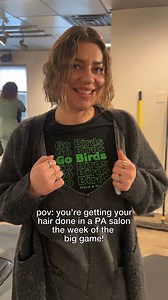 16K views · 67 reactions | If you didn't know we were a PA-based company, now you know for sure. The Calista Salon Team is in their game-day best and there's only one thing left to say: GO BIRDS! 礪 | Calista by Maria McCool | Facebook