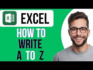 How To Write A To Z In Excel