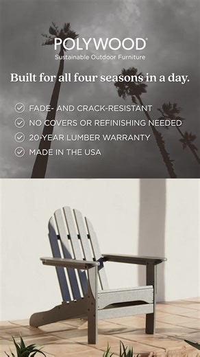 From harsh UV rays to winter rains—POLYWOOD is built to outlast every forecast. | POLYWOOD