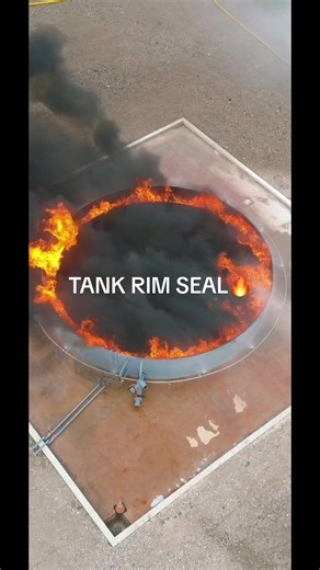 Tank Prop Fire Extinguished with Handlines and Firefighting Foam