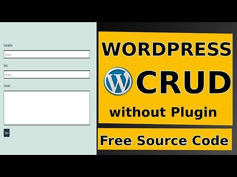 Wordpress CRUD without Plugin Insert Operation