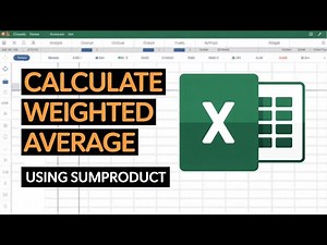 How to Calculate a Weighted Average in Excel | Use SUMPRODUCT Like a Pro!