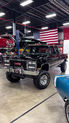 Pulling the BIGGEST truck ever into our showroom!! 🤯 1990 Chevrolet 3500 4X4 Pickup ( Badged as a GMC ) Available Now!