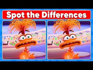 Spot the Differences INSIDE OUT 2 Movie Quiz 😁😭😱🤢😡 Monkey Quiz