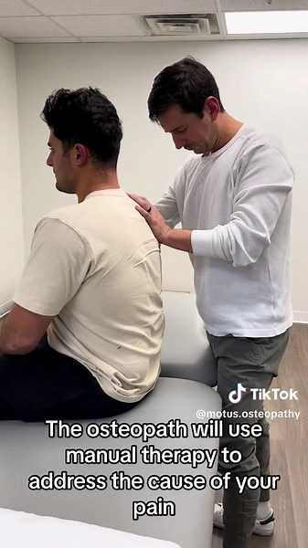 What does an osteopathy session look like? Here’s a sneak peak! #osteopath #mtl #athletictherapy #pain #treatment