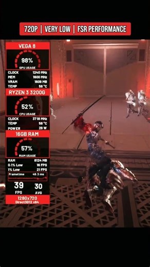 Ninja Gaiden 4 on Ryzen 3 3200G?! 😱 Vega 8 Low-End PC Test! #shorts #ninjagaiden