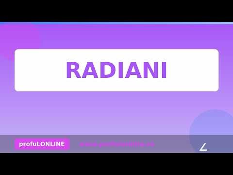 RADIANI - Măsurarea Unghiurilor cu Numere Reale