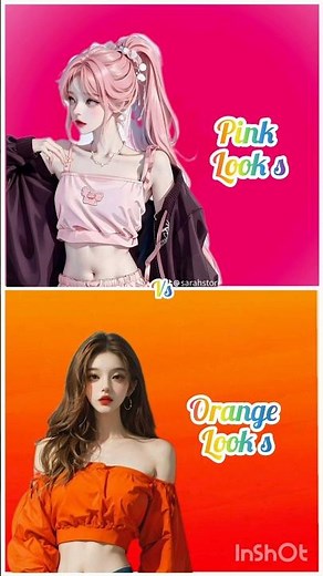 pink💗vs🧡 orange#dress👗#heels👠#short video#shorts #short#new#viral#trending