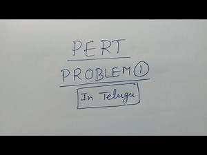Problem 1: PERT || in Telugu || - BSc Statistics