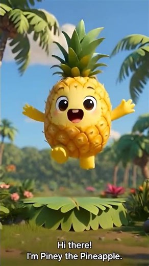 Happy Pineapple 🍍 | Fun Animated Short for Kids | Learn & Smile