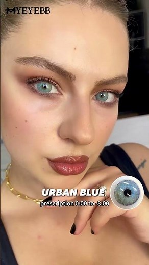 MYEYEBB Urban Blue Colored Contact Lenses | Prescription