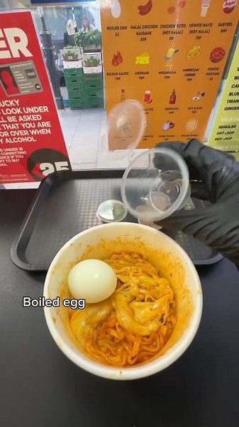 Added 15 TOPPINGS to Buldak Habanero Ramen! 🌶️🔥🍜