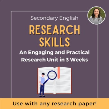Engaging and Practical Research Skills Unit | Use With ANY Research Paper!