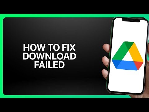 How To Fix Download Failed In Google Drive 2025! Tutorial