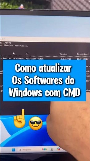 Como atualizar os softwares e aplicativos do seu computador Windows. Comandos cmd para atualizar.