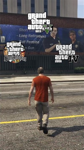 What Happens If You Stand on a Police Car in All 3 GTA Games? #shorts #gtagameplay