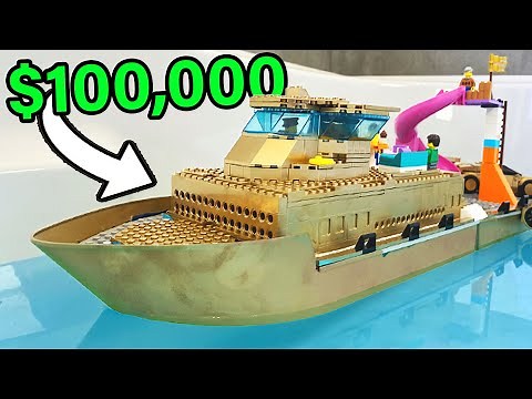 I Built a $100,000 Lego Boat!