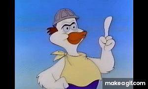 The Baby Huey Show: Papa Duck Muscle Growth Flexing on Make a GIF