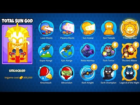 The ULTIMATE 5-5-5 Sun God Temple (Modded BTD 6 Cross Path)