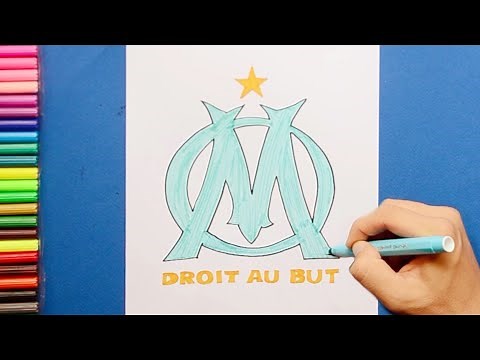 How to draw Olympique de Marseille logo