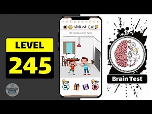 Brain Test Level 245 Walkthrough