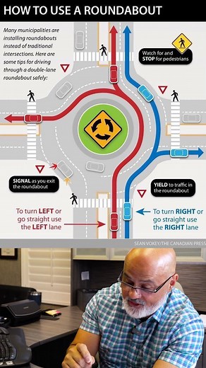 Going all the way around in the outside lane? Brevard roundabout rules say nope. Dial Renee The Attorney 321-926-8002 | Renee the Attorney